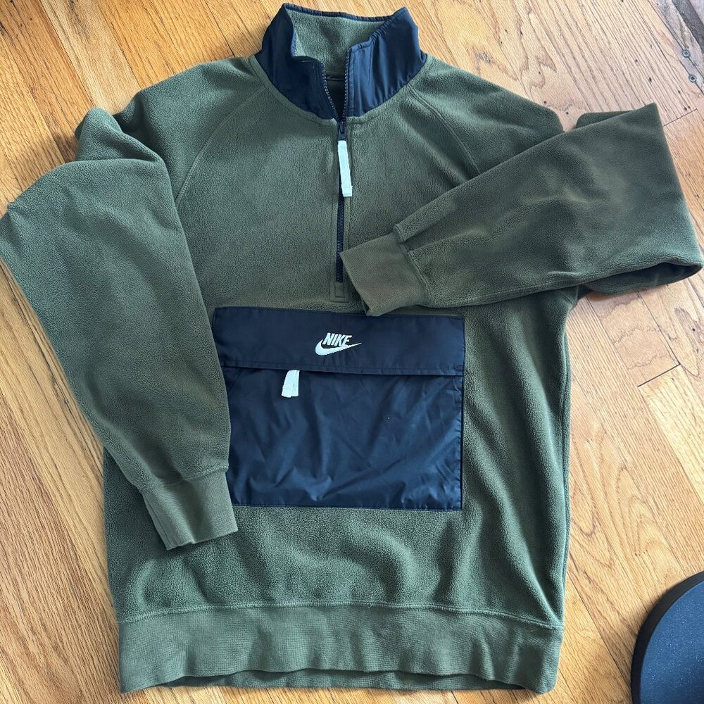 Nike Fleece Half Zip Pullover Sweatshirt
